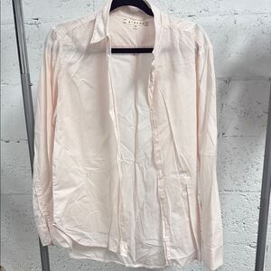 XiRENA Light Pink Button Down - Long Sleeve - Size Medium Oversized Shirt - NWOT